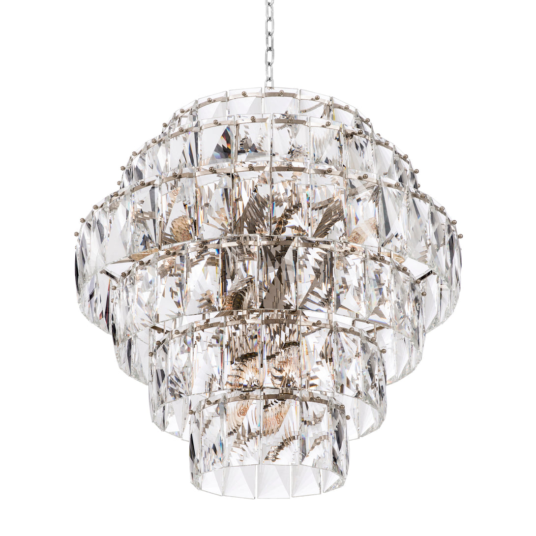 Chandelier Amazone L Nickel Crystal Glass Lighting Eichholtz