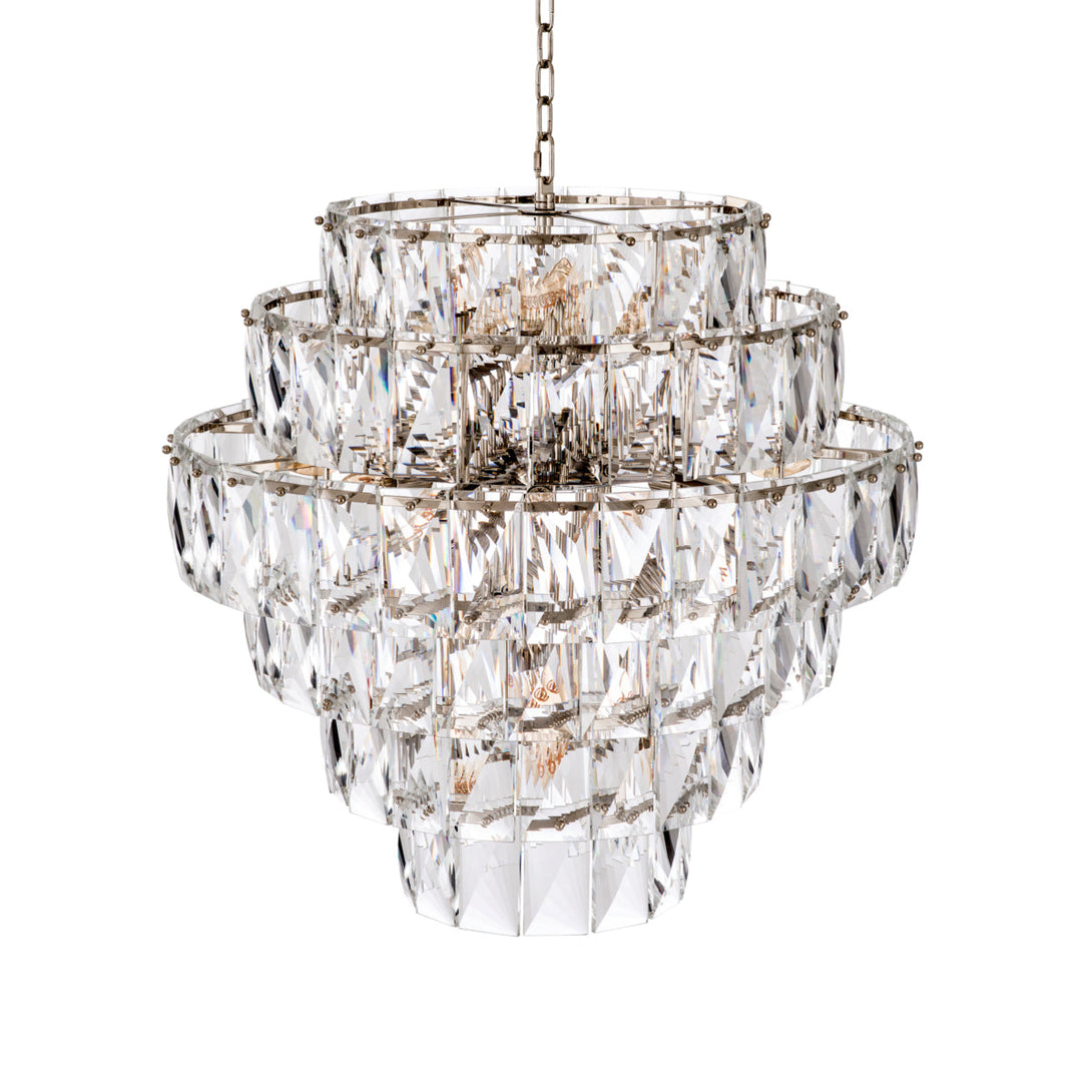 Chandelier Amazone L Nickel Crystal Glass Lighting Eichholtz