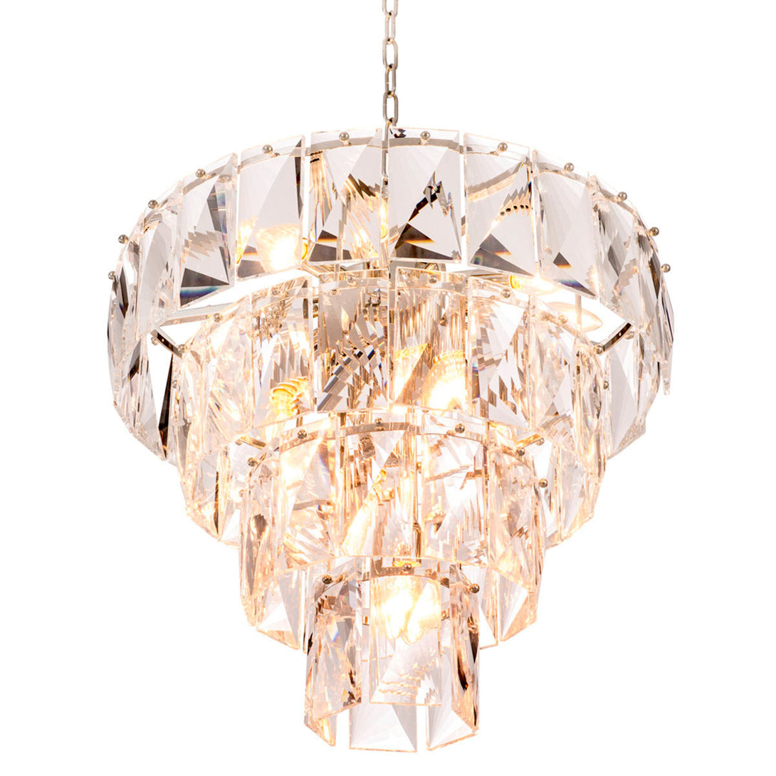 Chandelier Amazone S Nickel Crystal Glass Lighting Eichholtz