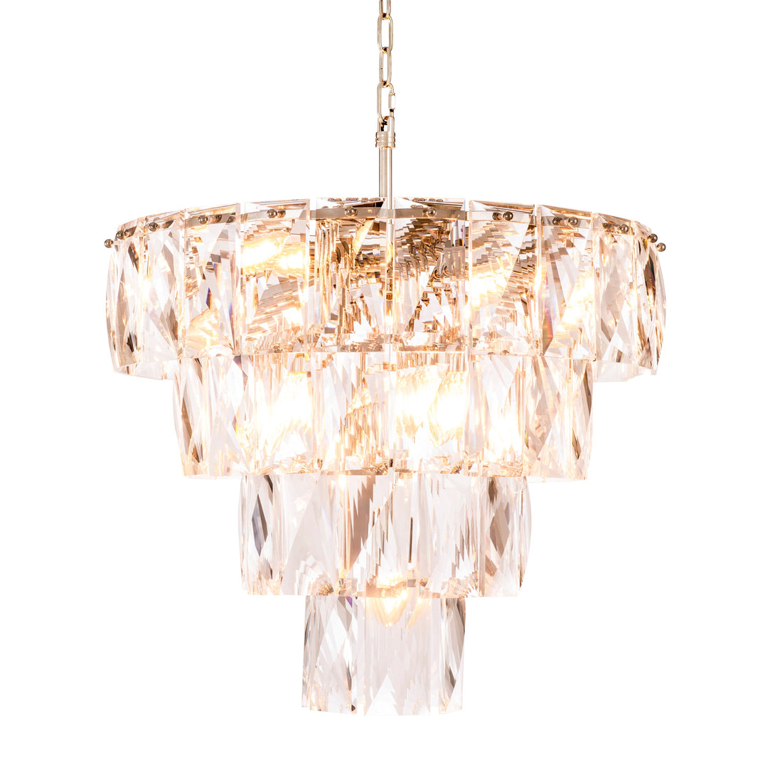 Chandelier Amazone S Nickel Crystal Glass Lighting Eichholtz