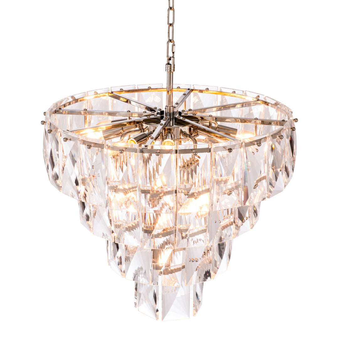 Chandelier Amazone S Nickel Crystal Glass Lighting Eichholtz