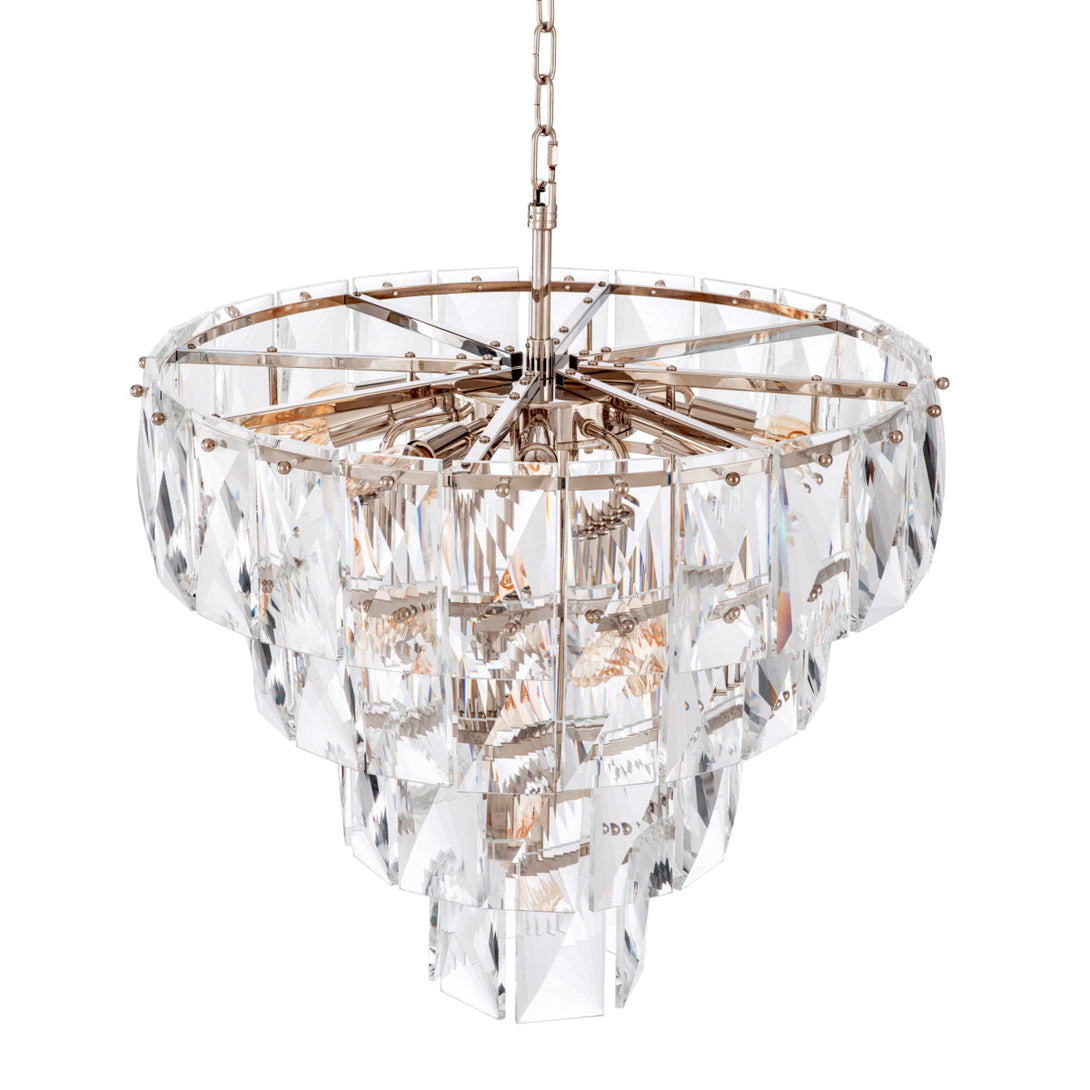 Chandelier Amazone S Nickel Crystal Glass Lighting Eichholtz