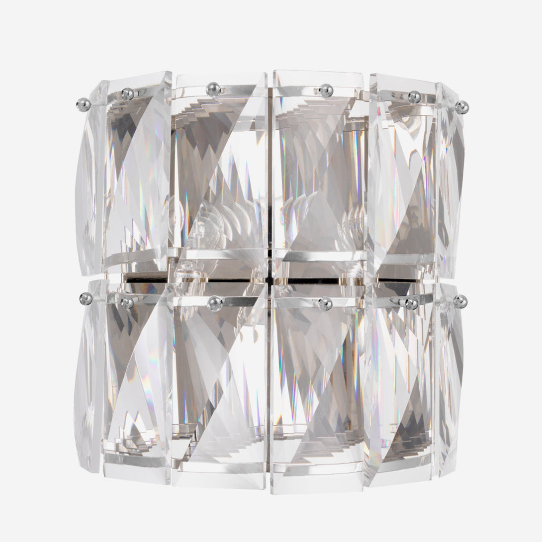 Wall Lamp Amazone Nickel Crystal Glass Lighting Eichholtz