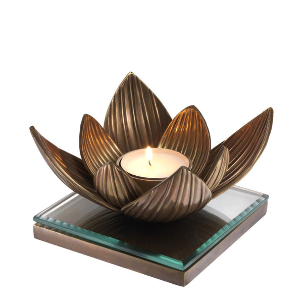 Tealight Holder Lotus Accessories Eichholtz