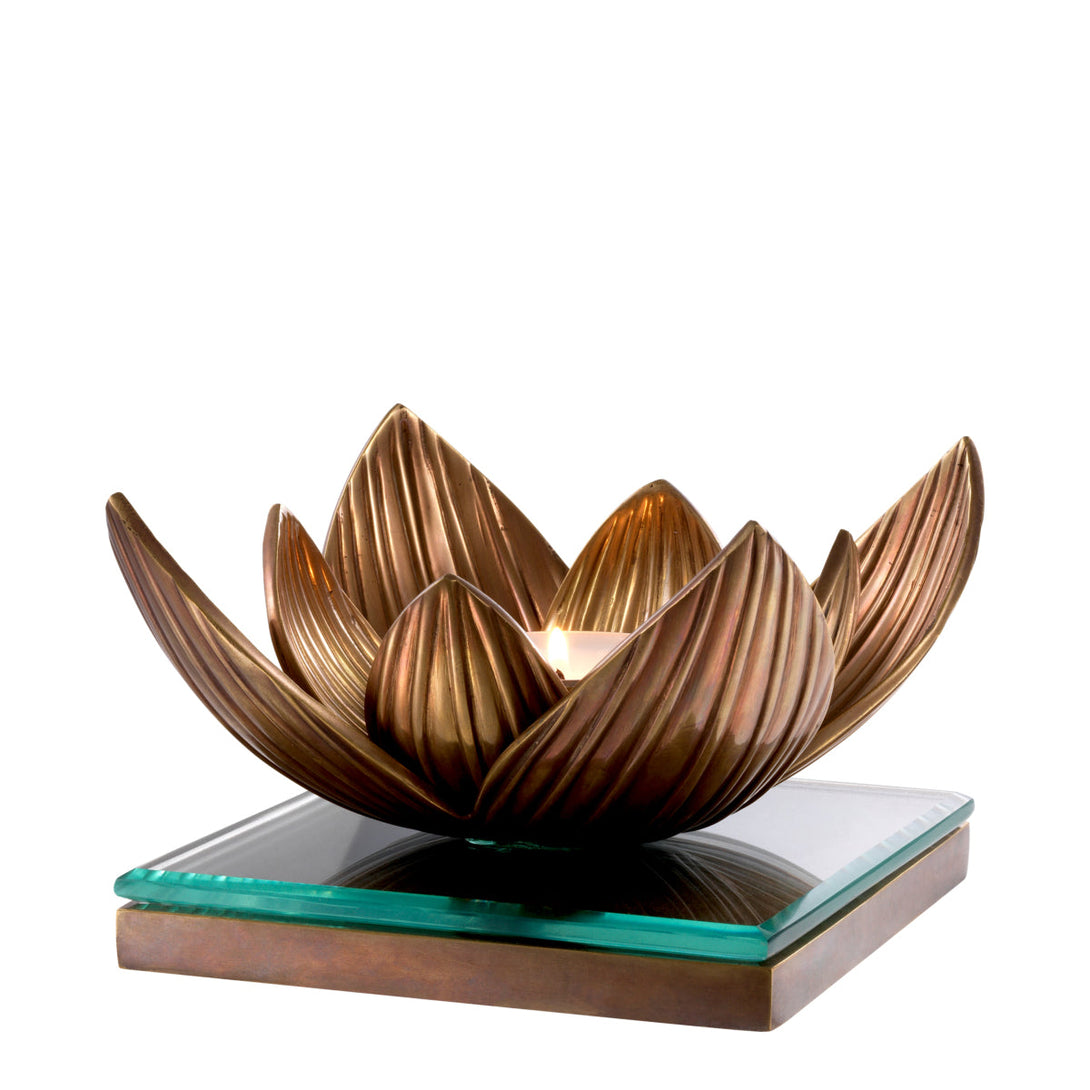 Tealight Holder Lotus Accessories Eichholtz