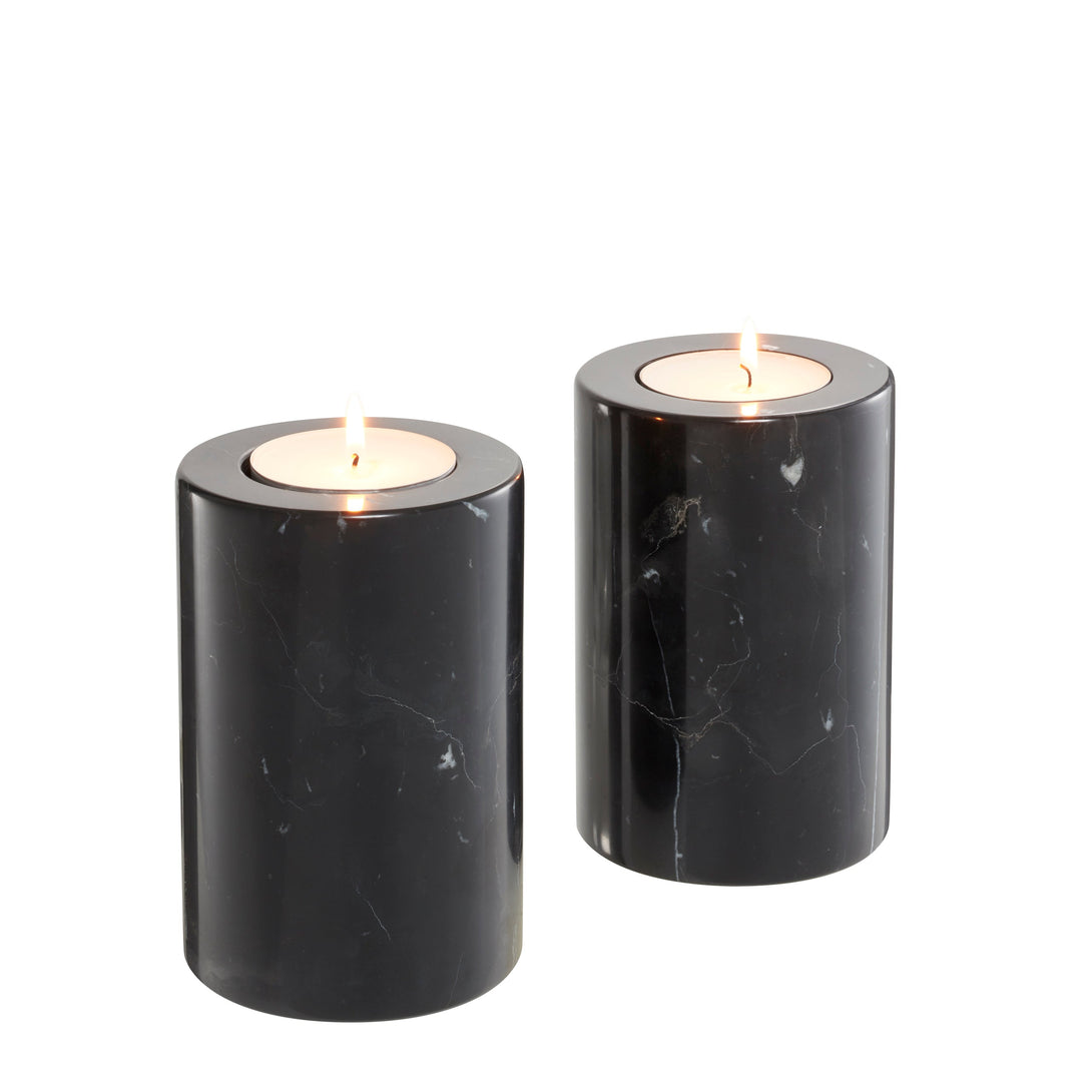 Tealight Holder Tobor S set of 2 Accessories Eichholtz
