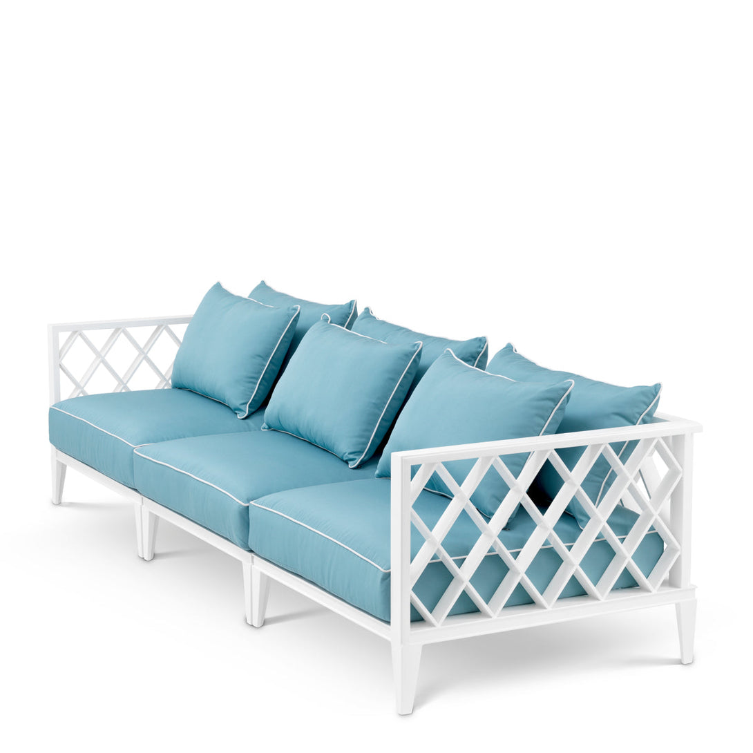 Outdoor Sofa Ocean Club L White Finish Outdoor Eichholtz