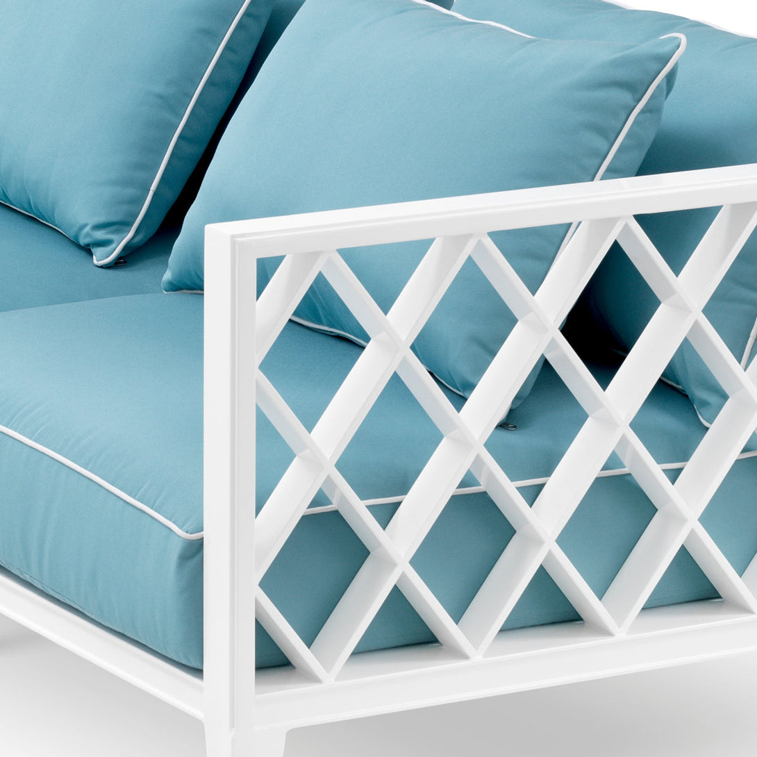 Outdoor Sofa Ocean Club L White Finish Outdoor Eichholtz