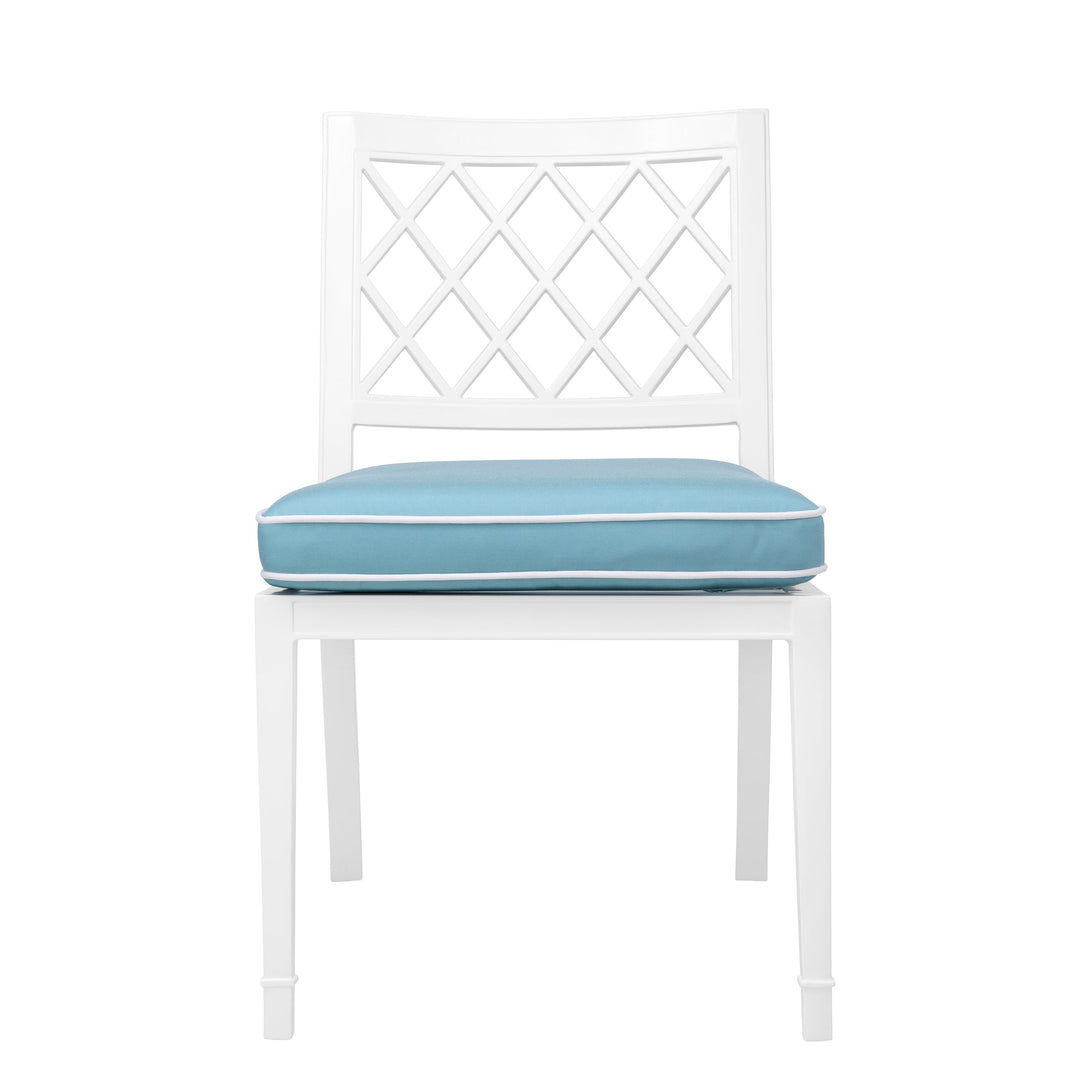 Outdoor Dining Chair Paladium White Finish Furniture Eichholtz