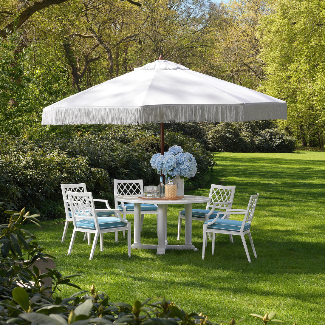 Outdoor Dining Table Bell Rive S White Finish Outdoor Eichholtz