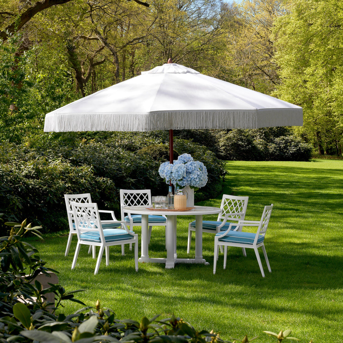 Outdoor Dining Table Bell Rive S White Finish Outdoor Eichholtz