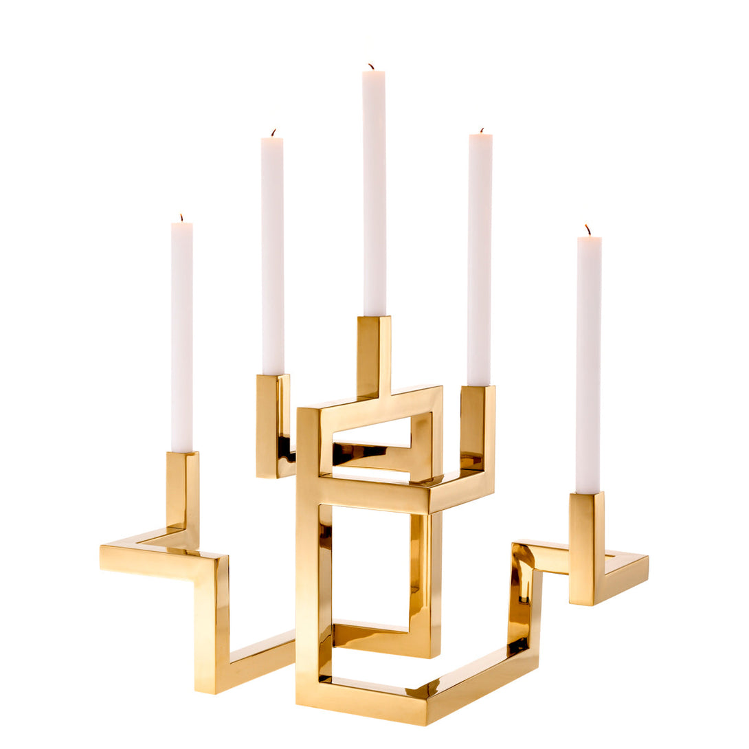 Candle Holder Skyline Brass Plated Accessories Eichholtz