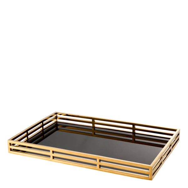 Tray Giacomo Gold Finish Accessories Eichholtz