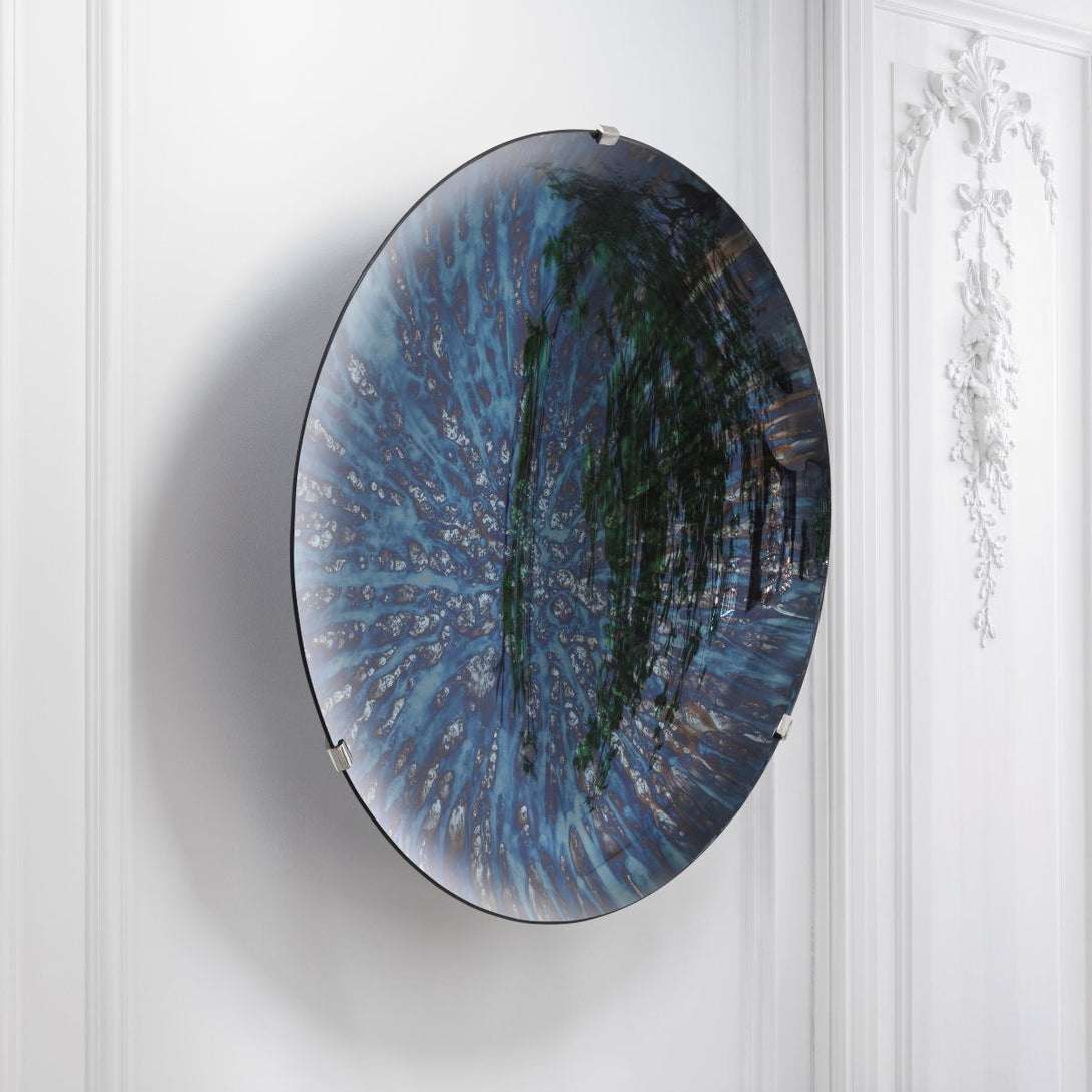 Wall Object Laguna S Concave Mirror Blue Accessories Eichholtz