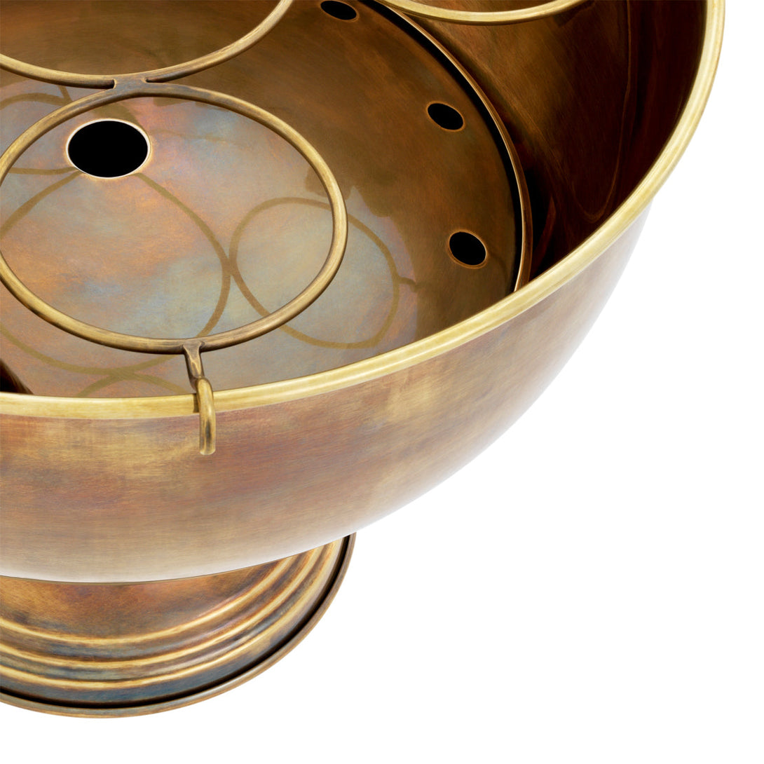 Champagne Cooler Jordan Vintage Brass Finish Accessories Eichholtz
