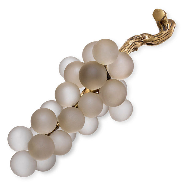 Object French Grapes White Glass Accessories Eichholtz