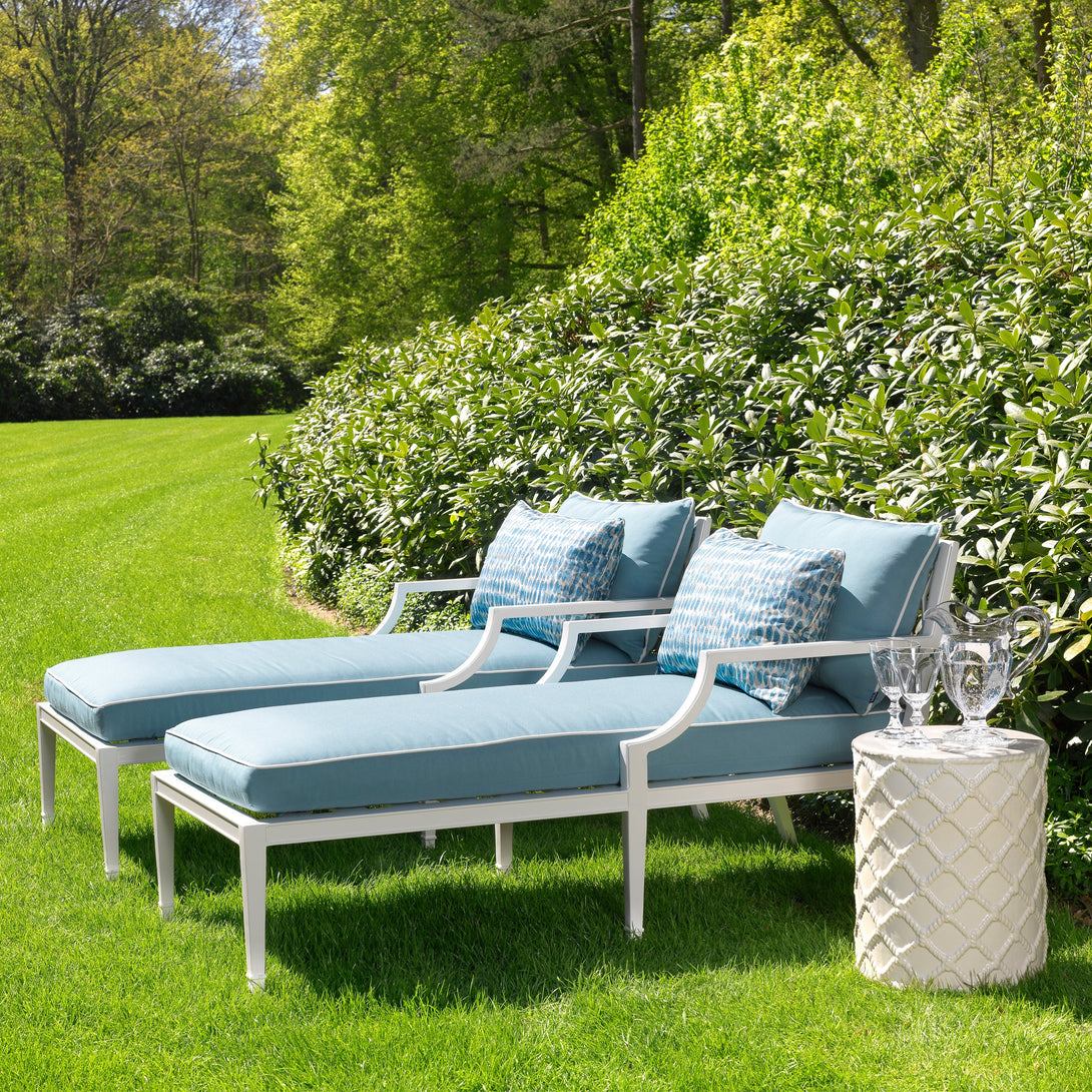Outdoor Daybed Bella Vista White Finish Outdoor Eichholtz