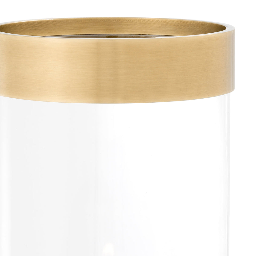 Hurricane Vertex L Clear Antique Brass Finish Accessories Eichholtz