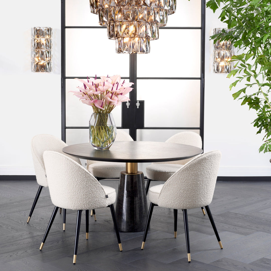 Dining Table Genova Grey Marble Furniture Eichholtz