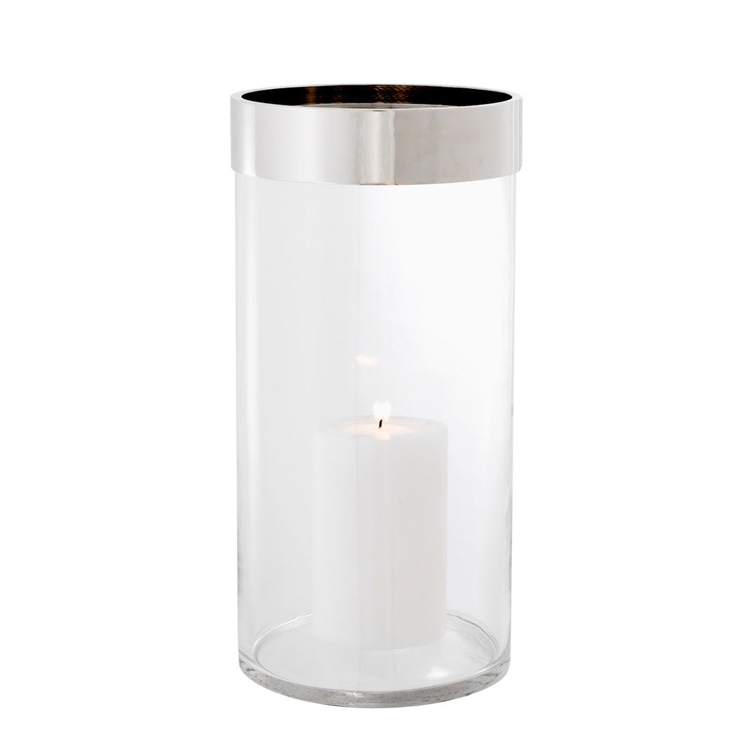 Hurricane Vertex L Clear Nickel Finish Accessories Eichholtz