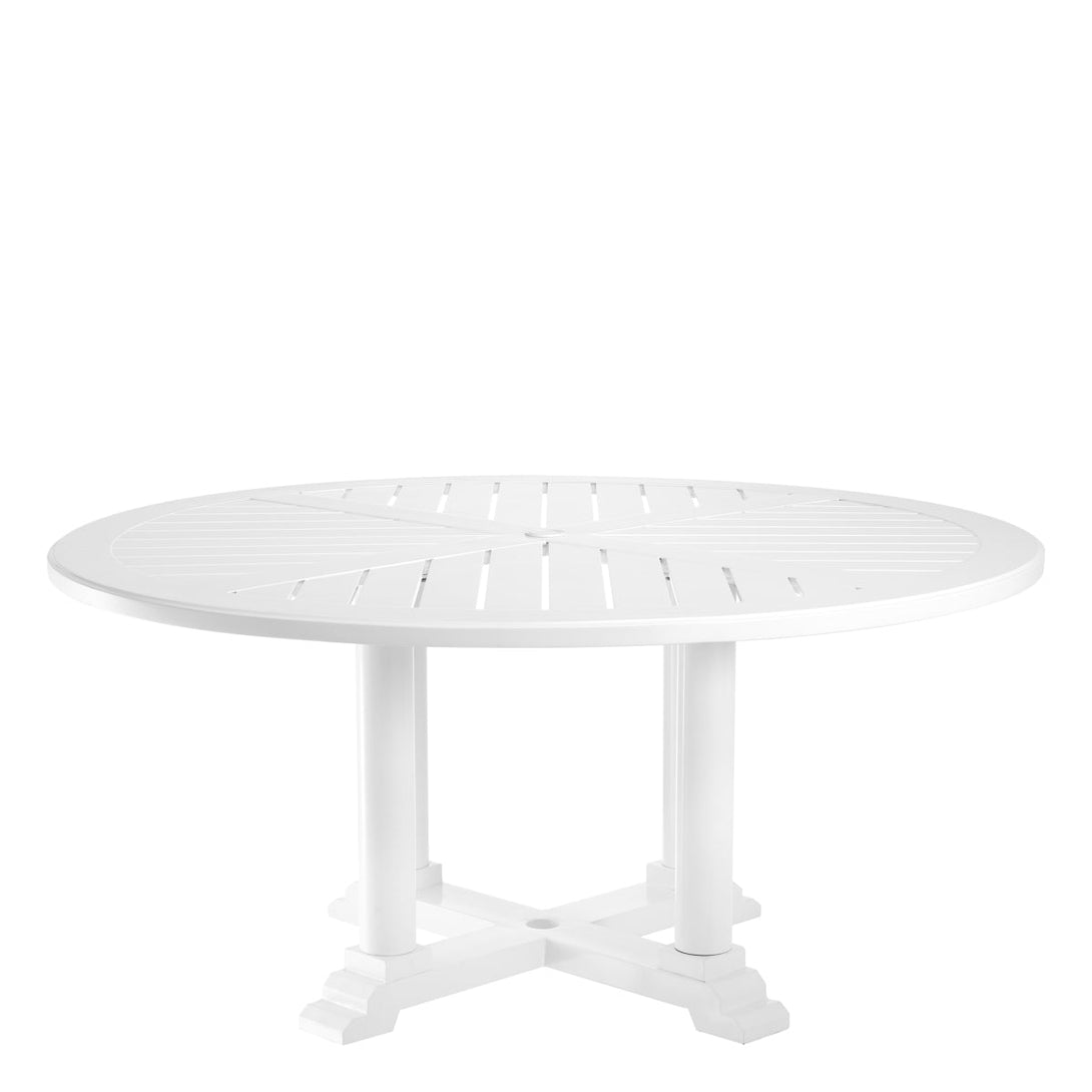 Outdoor Dining Table Bell Rive L White Finish Outdoor Eichholtz