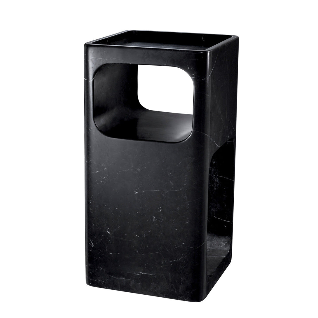 Side Table Adler Honed Black Marble - Image 1