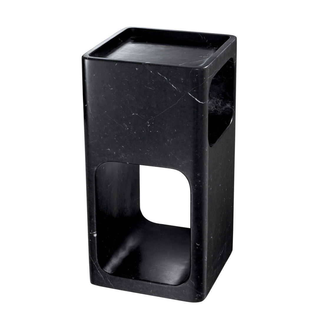 Side Table Adler Honed Black Marble - Image 4
