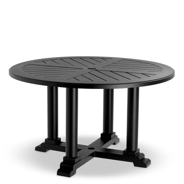 Outdoor Dining Table Bell Rive S Black Finish Outdoor Eichholtz