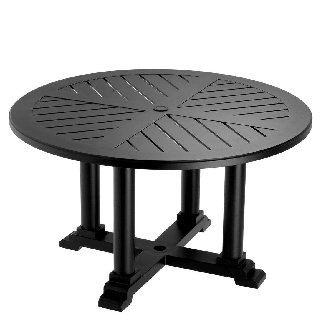 Outdoor Dining Table Bell Rive S Black Finish Outdoor Eichholtz