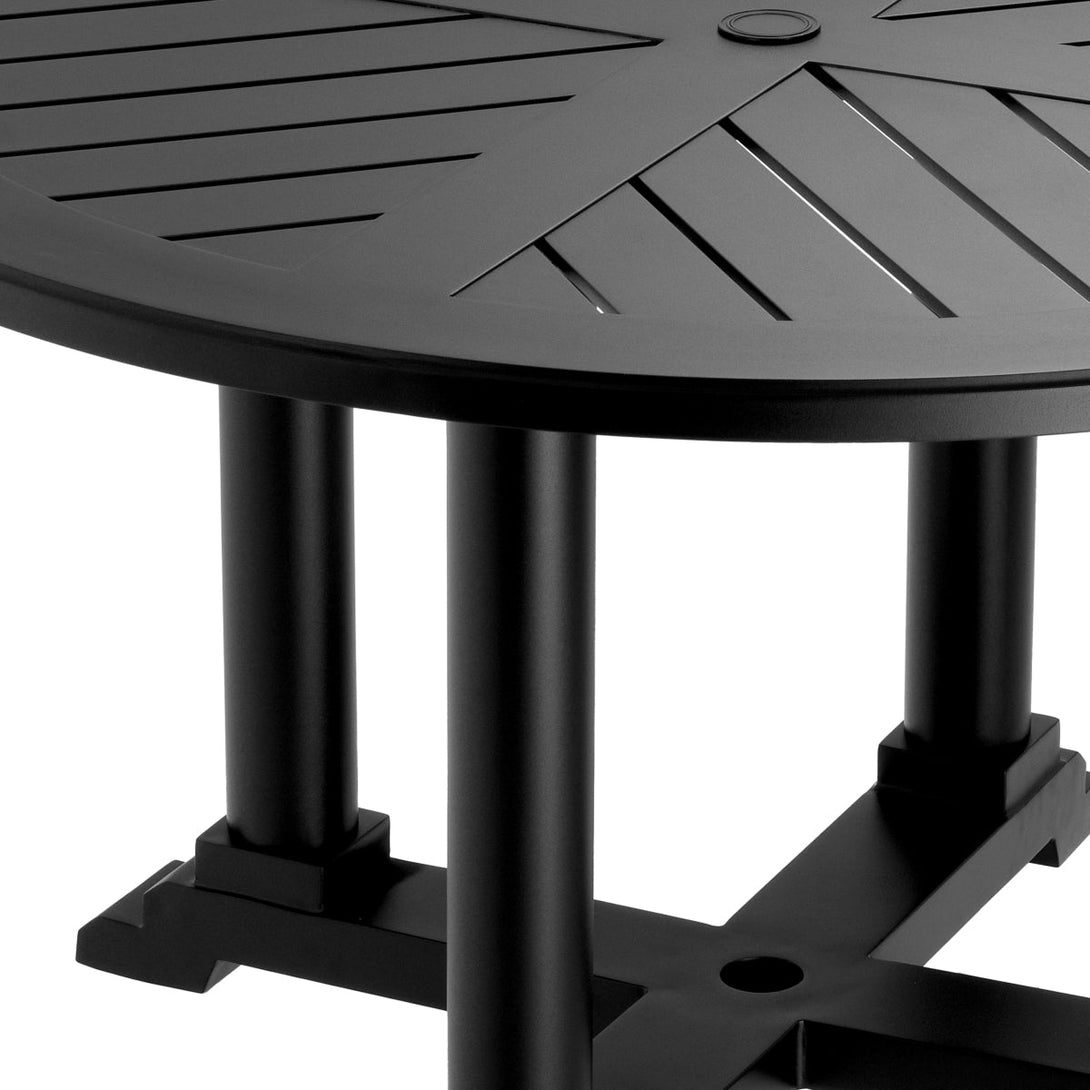 Outdoor Dining Table Bell Rive S Black Finish Outdoor Eichholtz