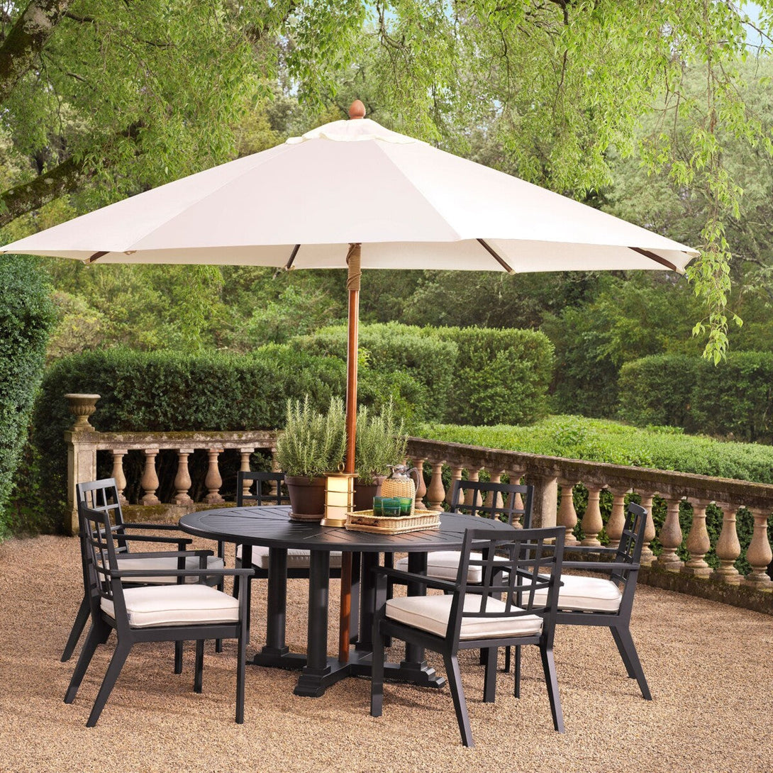 Outdoor Dining Table Bell Rive L Black Finish Outdoor Eichholtz