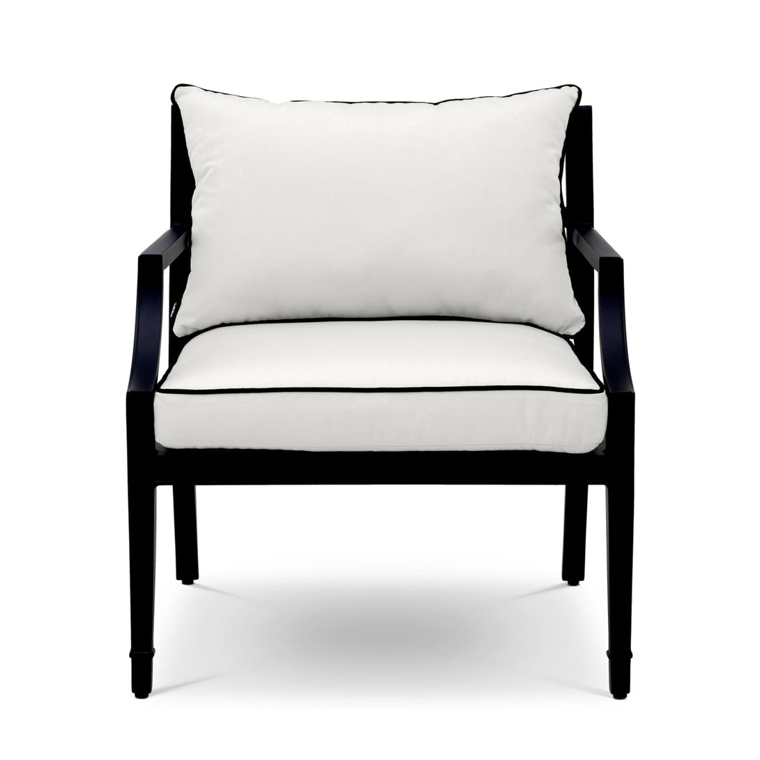Outdoor Chair Bella Vista Black Finish Outdoor Eichholtz