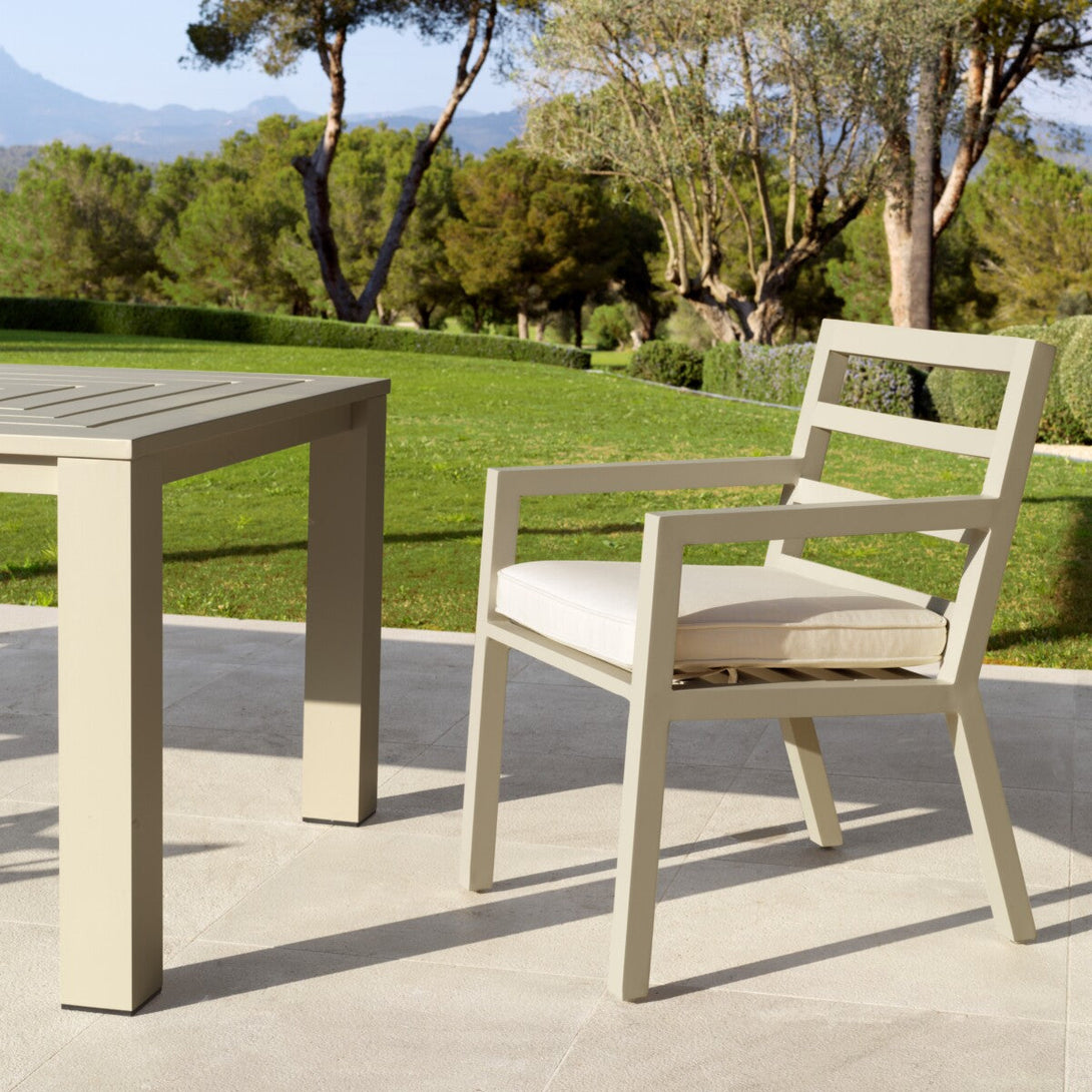 Outdoor Dining Chair Delta Sand Finish Furniture Eichholtz