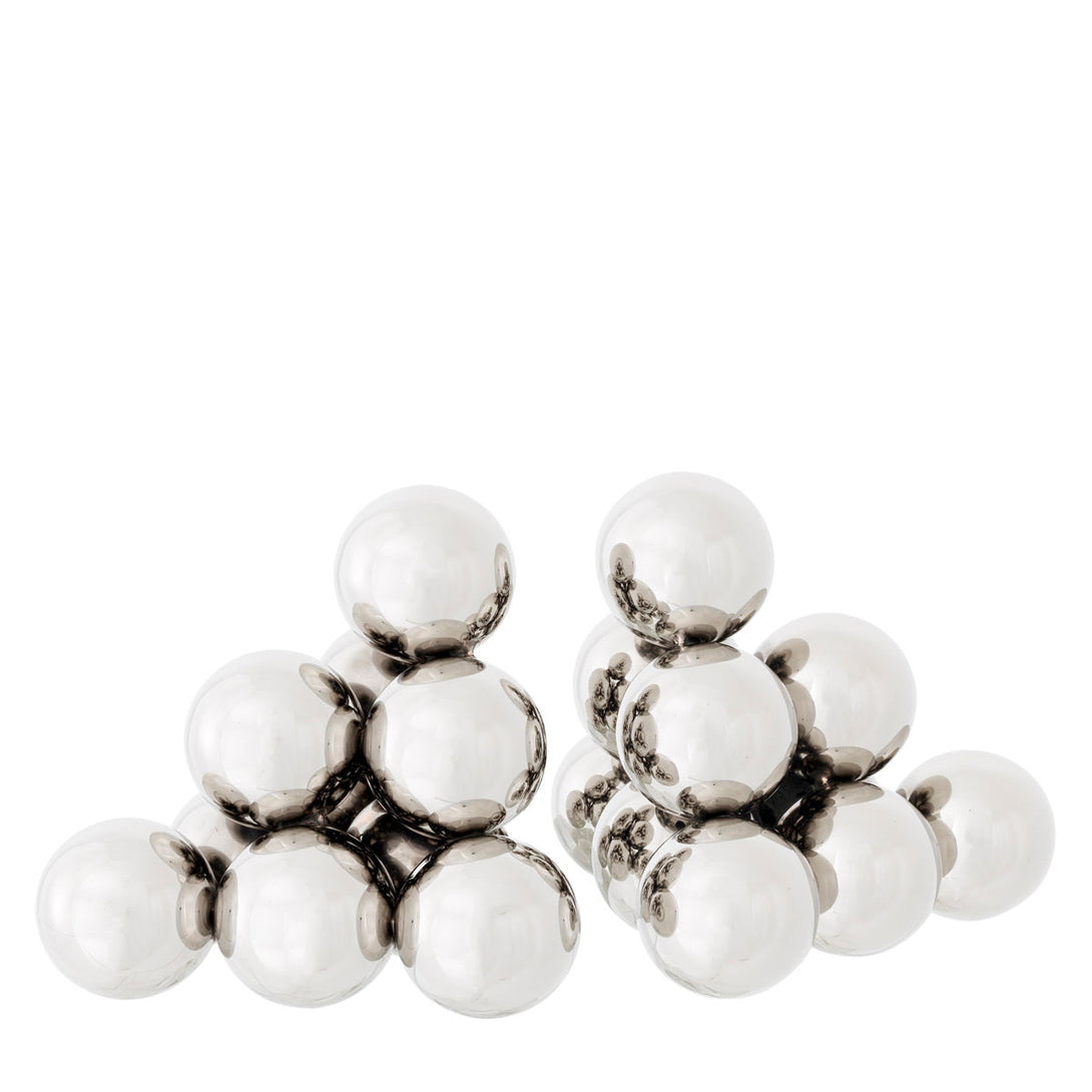 Bookend Carioca Set Of 2 Nickel Finish Accessories Eichholtz