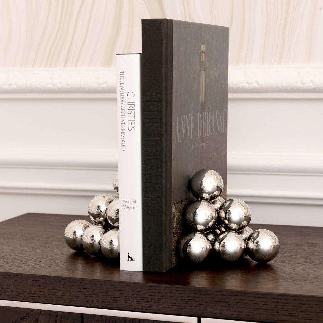 Bookend Carioca Set Of 2 Nickel Finish Accessories Eichholtz