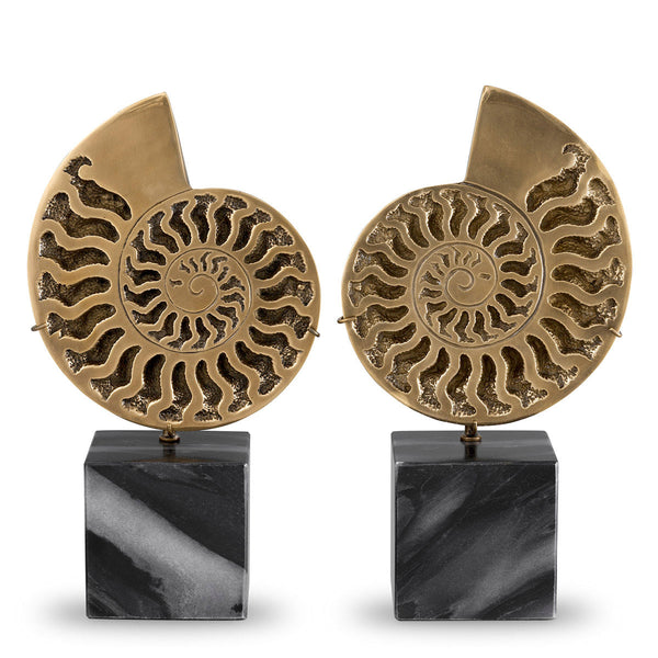 Object Ammonite set of 2 Accessories Eichholtz