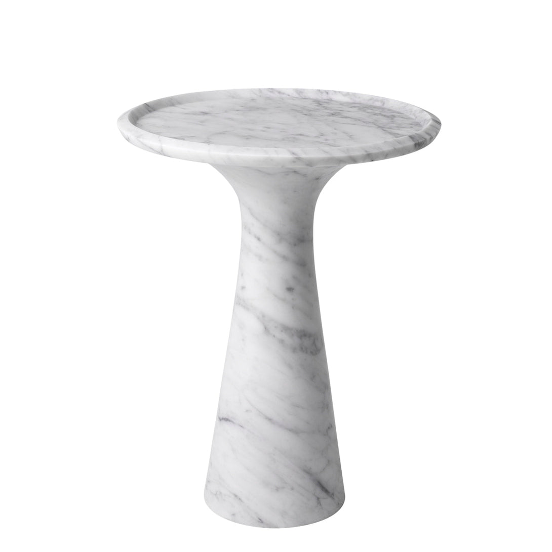 Side Table Pompano Low Honed Carrera Marble Furniture Eichholtz