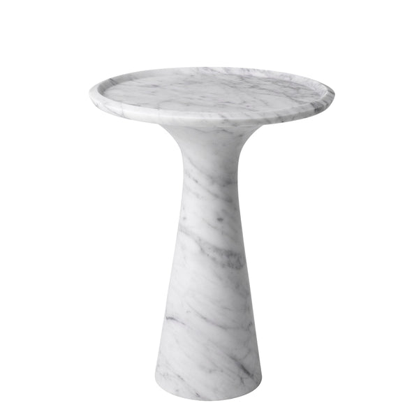 Side Table Pompano Low Honed Carrera Marble Furniture Eichholtz