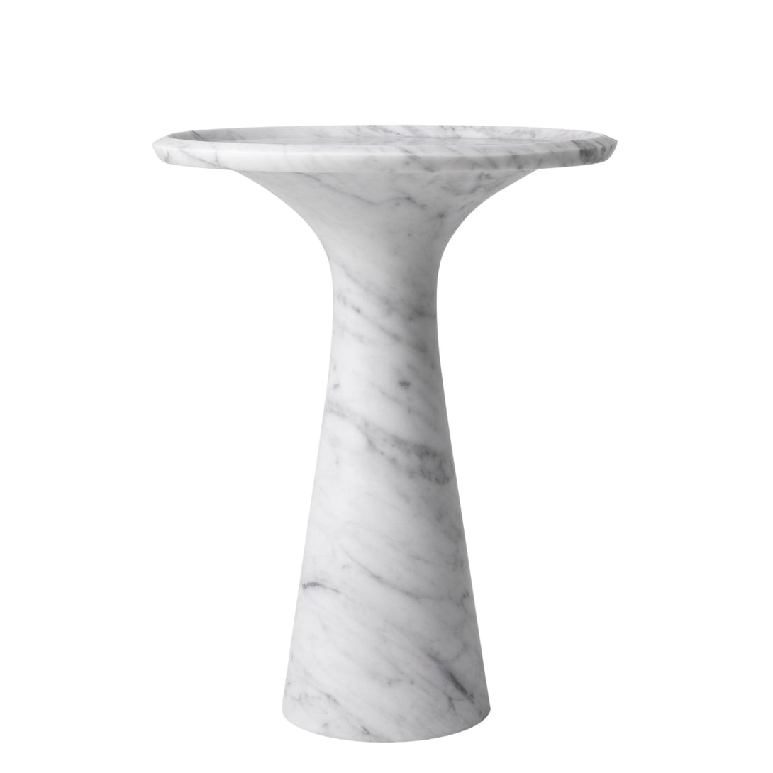Side Table Pompano Low Honed Carrera Marble Furniture Eichholtz