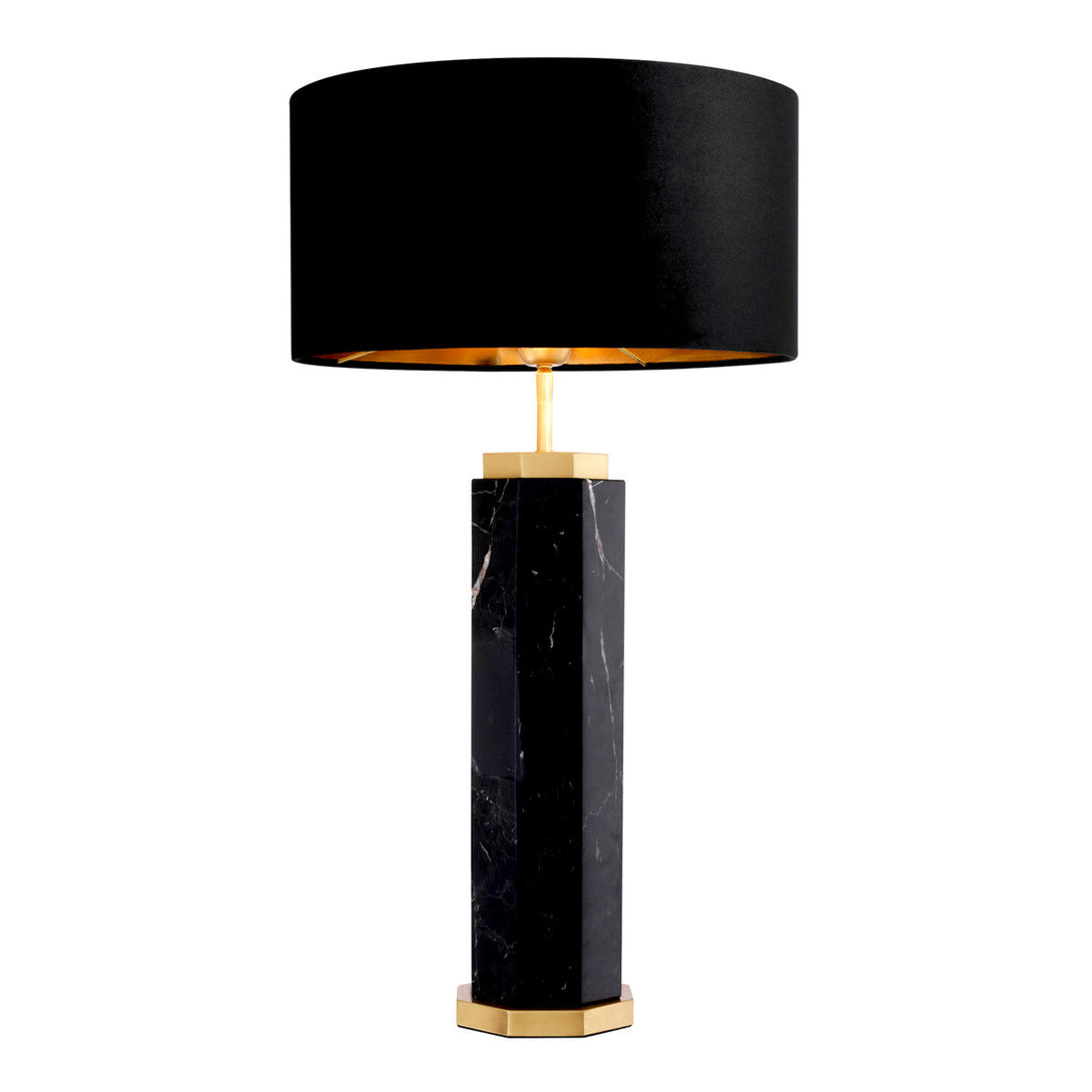 Table Lamp Newman Black Marble Lighting Eichholtz