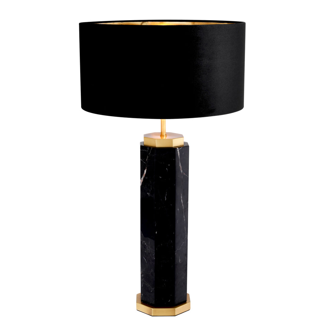 Table Lamp Newman Black Marble Lighting Eichholtz