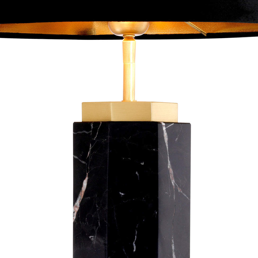 Table Lamp Newman Black Marble Lighting Eichholtz