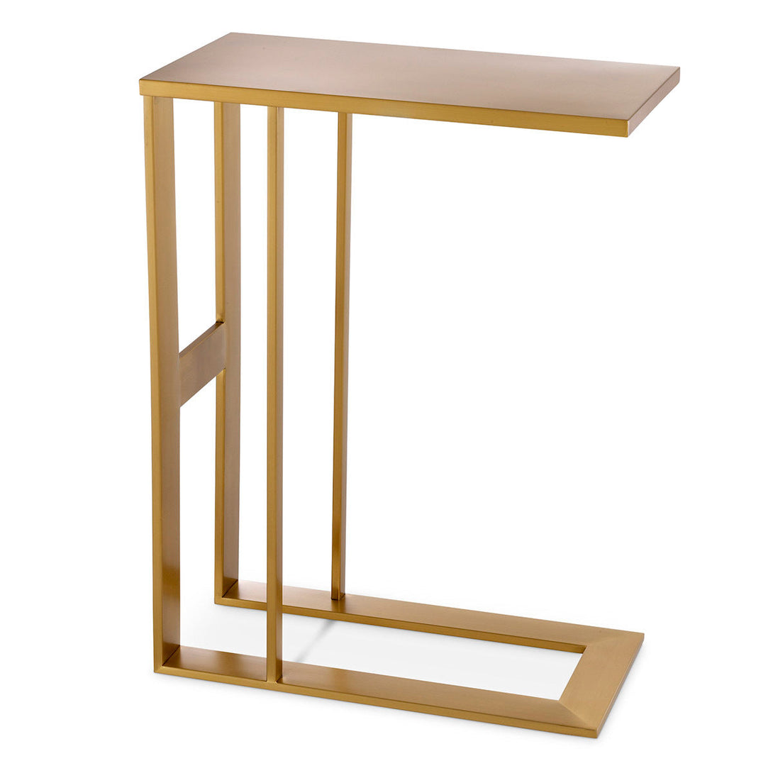 Side Table Pierre Brushed Brass Finish Furniture Eichholtz
