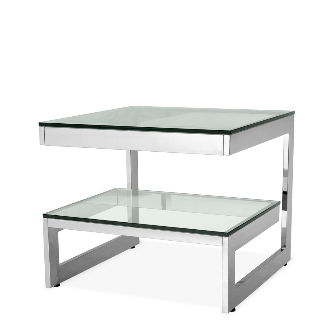 Side Table Gamma Polished Stainless Steel Furniture Eichholtz