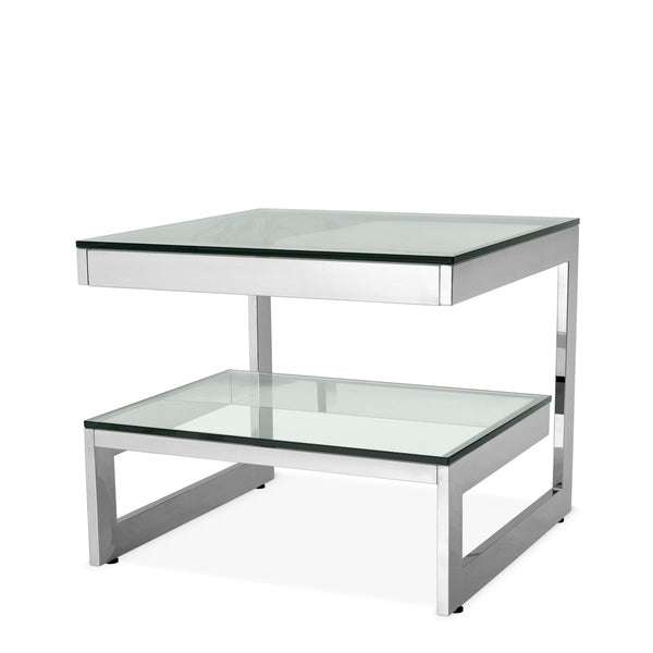 Side Table Gamma Polished Stainless Steel - Image 1