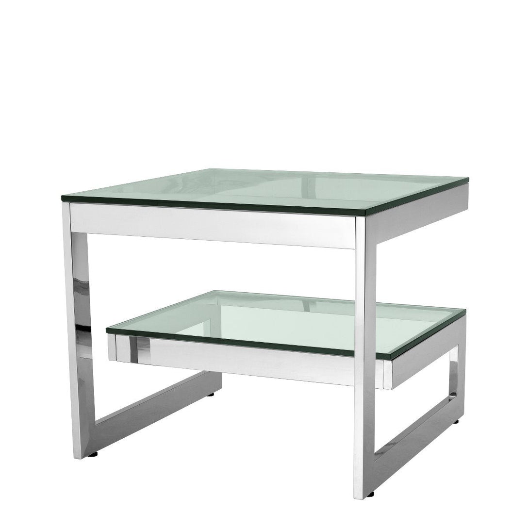Side Table Gamma Polished Stainless Steel Furniture Eichholtz