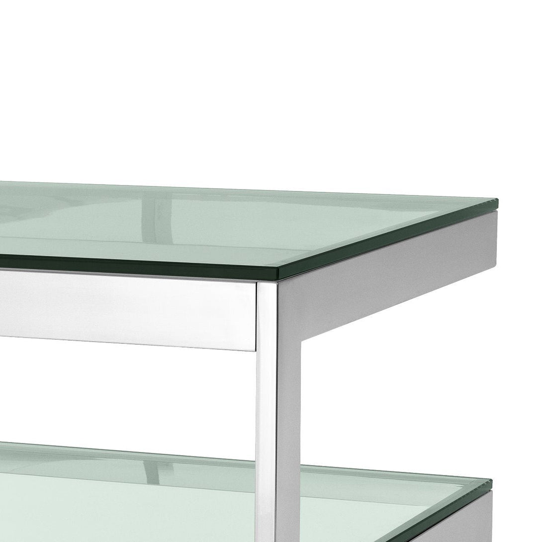 Side Table Gamma Polished Stainless Steel Furniture Eichholtz