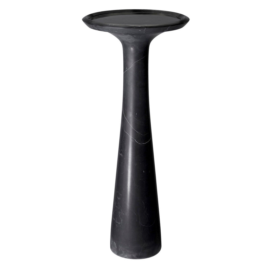 Side Table Pompano High Honed Black Marble - Image 1