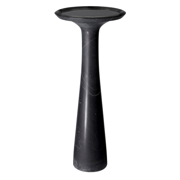 Side Table Pompano High Honed Black Marble - Image 1