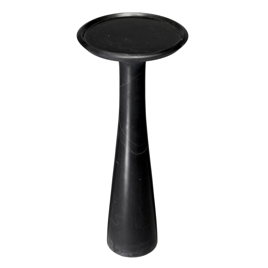 Side Table Pompano High Honed Black Marble - Image 3